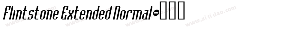 Flintstone Extended Normal字体转换